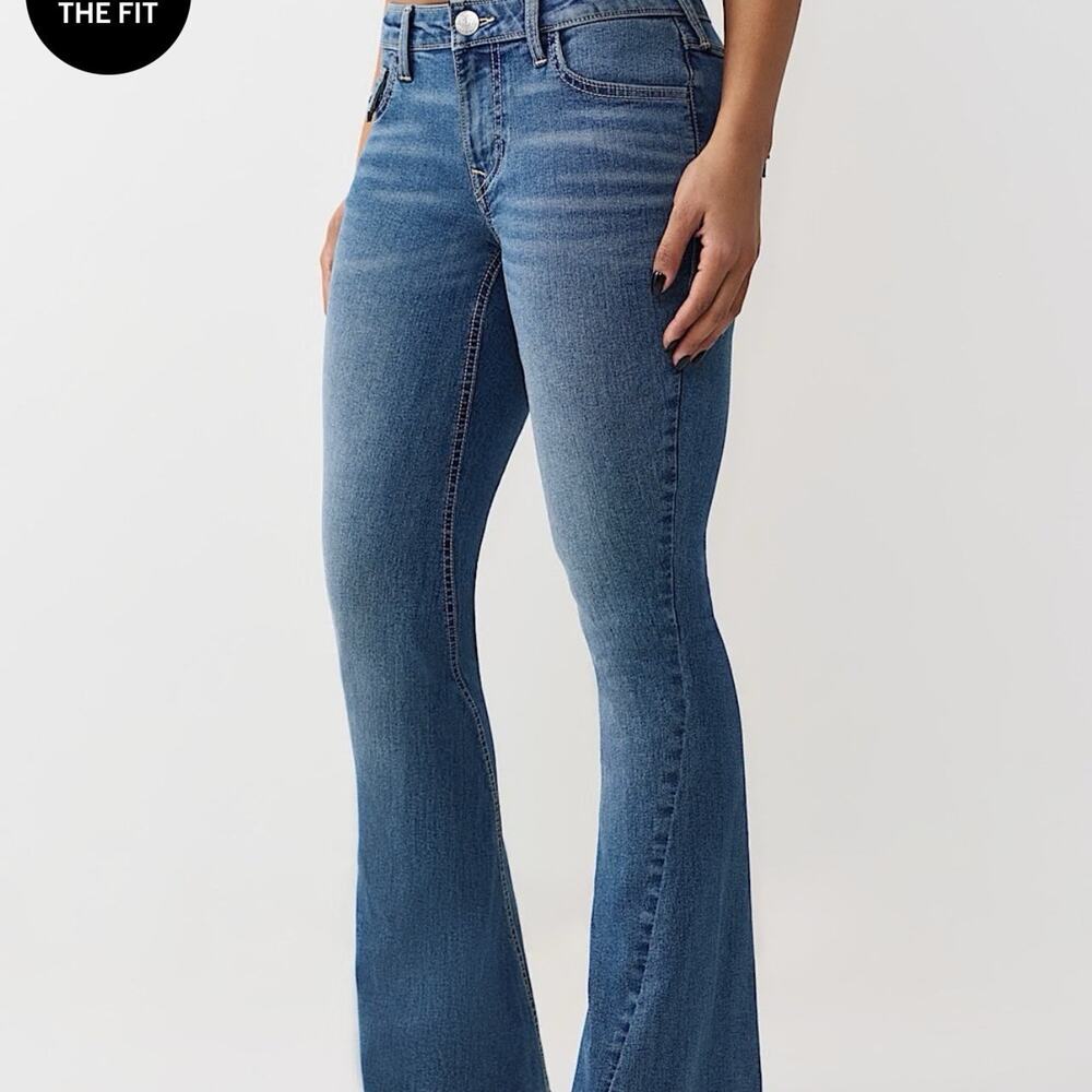 True Religion Y2K Joey Flare Jeans Womens 30 NWT MSRP $164 FLARE BOHO BTC BTS